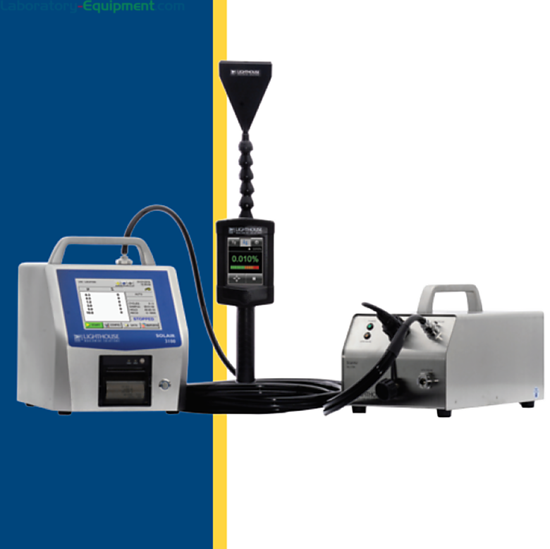 ScanAir Pro requires a diluter and the Solair Particle Counter for HEPA/ULPA and PTFE media filter testing  |  1510-58 displayed