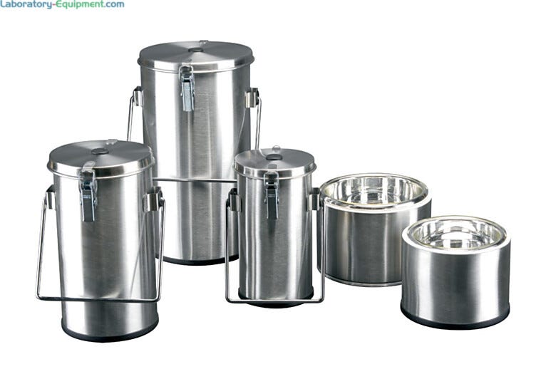 Benchtop Liquid Nitrogen Containers by Worthington Industries allow easy transfer of LN2 between bulk containers and the workbench  |  4901-60 displayed