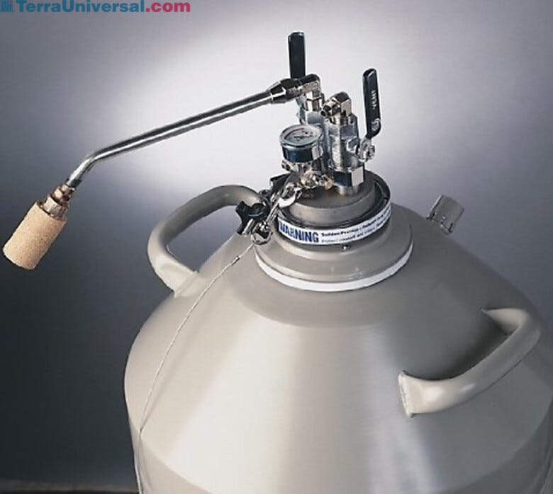 Incorporates gas relief device, pressure gauge, and means of refilling while the device is installed. | 6901-11 displayed