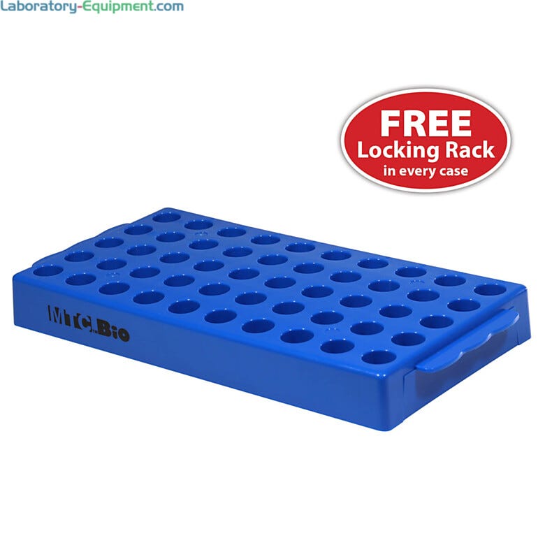 Additional 50-Place Locking Rack for use with MTC Bio Cryogenic Vials; pack of 4