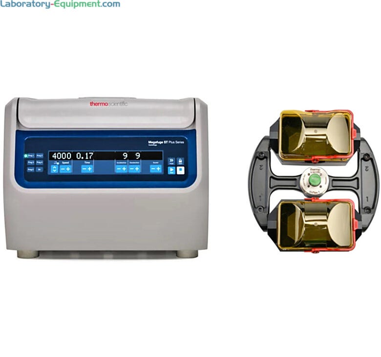 1.6L Megafuge ST1 Plus Centrifuge Blood Tube Package with H-Flex 1 Swinging Bucket Rotor includes buckets, biocontainment lids and adapters  |  6708-15 displayed