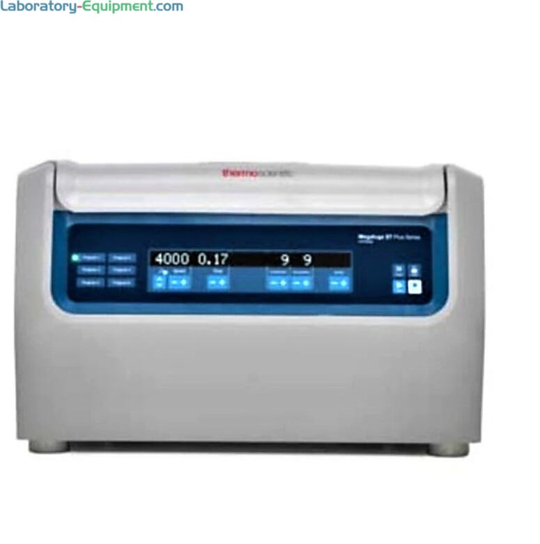 4L Megafuge ST4 Plus Centrifuge by Thermo Fisher Scientific for IVD processing with autolock for easy rotor exchange and a variety of optional rotors 	  |  1717-58 displayed