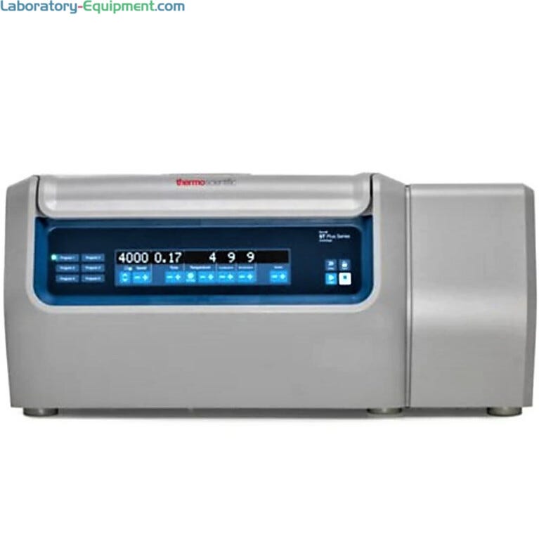 4L Refrigerated Megafuge ST4R Plus Centrifuge by Thermo Fisher Scientific with a temperature range from -10°C to +40°C for IVD processing; optional rotors	  |  1717-59 displayed