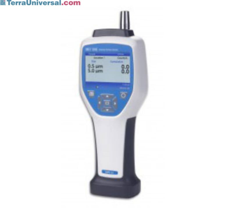 Hand-held particle counter.  |  1506-02A displayed