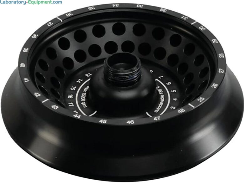 Microliter 48 x 2mL Sealed Aluminum Fixed Angle Rotor with a max 15200 rpm compatible with Thermo Scientific Sorvall, Megafuge and Multifuge centrifuges