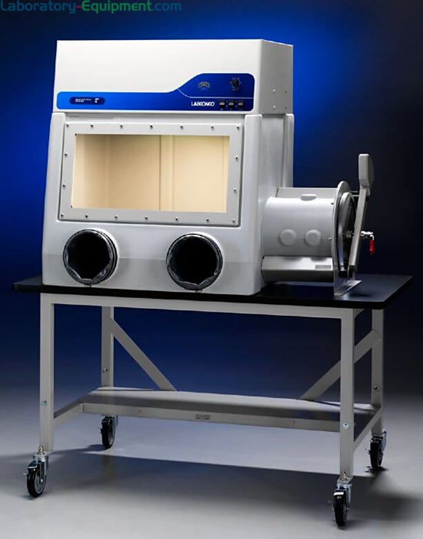 Labconco Precise Series HEPA-filtered glove boxes provide a clean processing environment | 3644-41 displayed