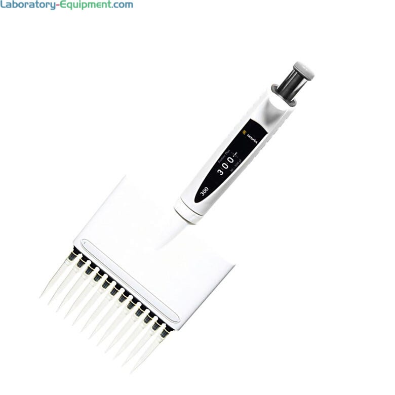 Proline Plus mechanical pipette with 12 channels are compatible with Sartorius Optifit Tips and Safety Space filter tips | 5702-81 displayed