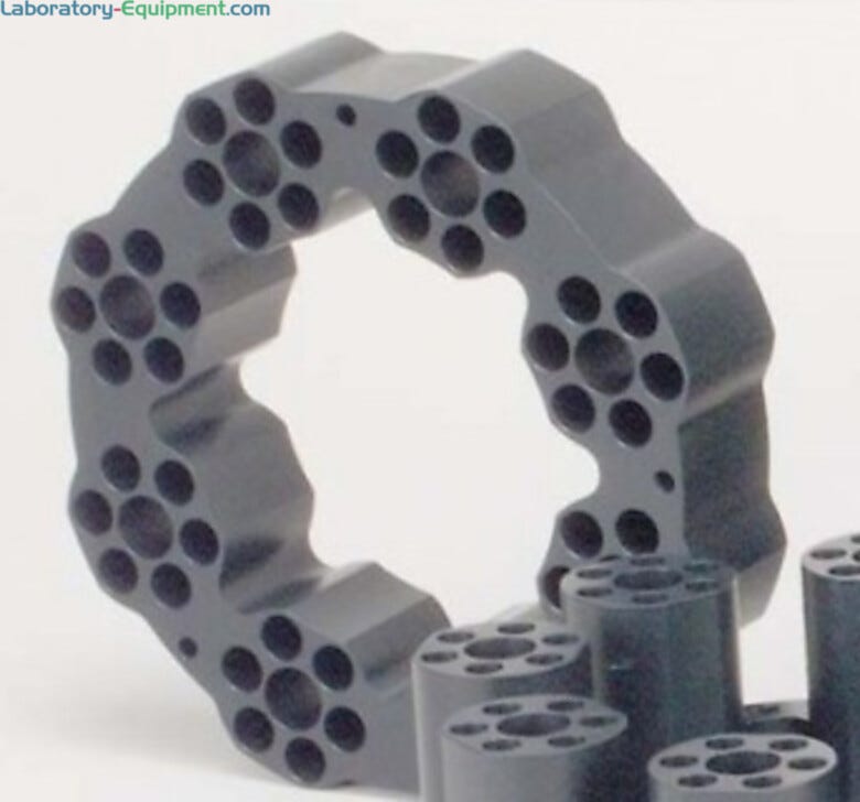 Blocks fit inside RapidVap Evaporation Systems. | 6923-06 displayed
