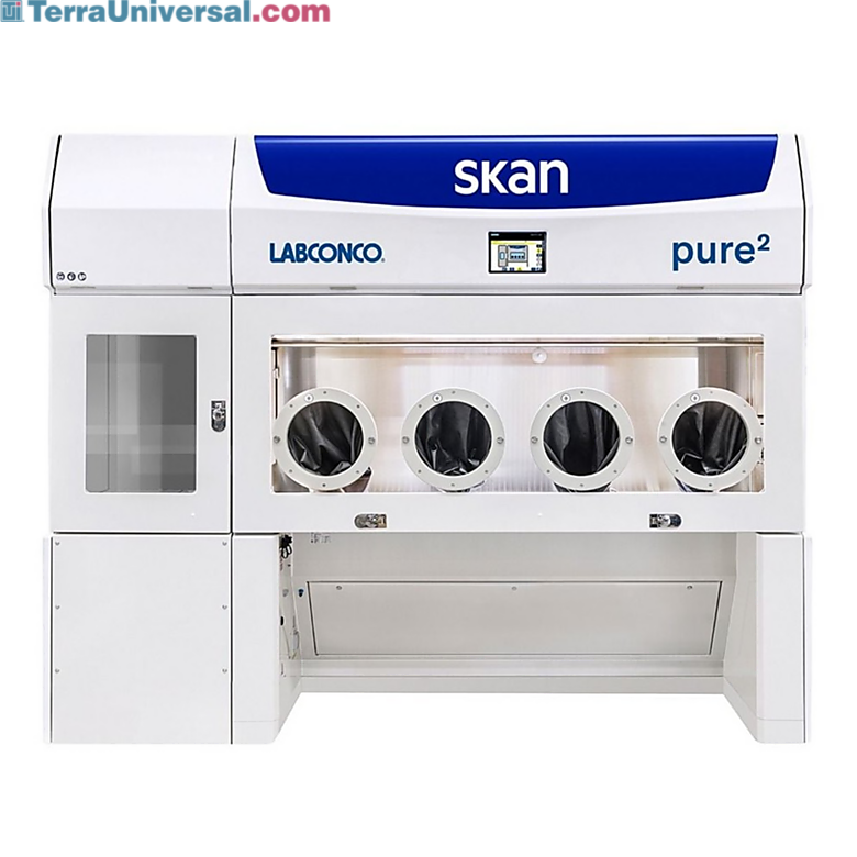 Modular GMP and FDA 21 CFR Part 11 compliant Pure2 Aseptic Isolator with Four Glove Ports by Labconco provides Grade A (ISO Class 5) unidirectional airflow