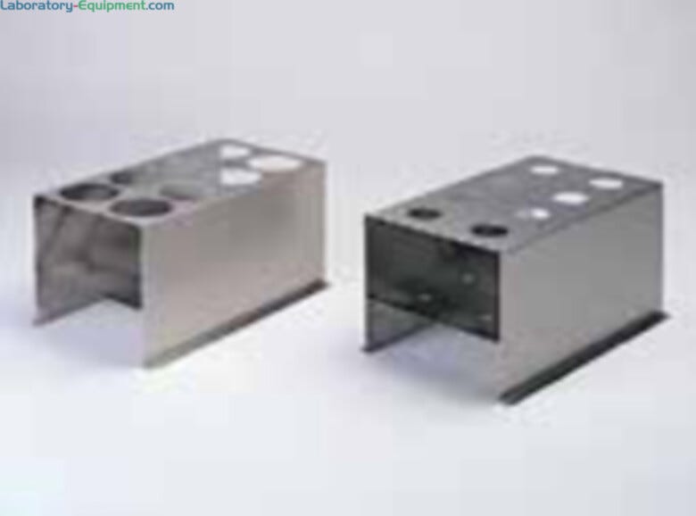 Stainless steel racks hold RapidVap tubes upright | 6922-86 displayed