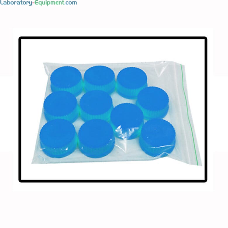 Benchmark Scientific Replacement Cap, Blue, GL45, Pack of 10  |  2830-18 displayed