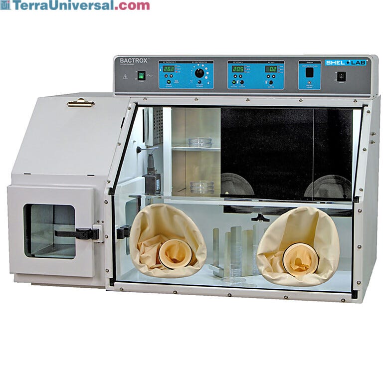 Shel Lab’s Bactrox Hypoxia Chamber offers an easy-to-use, controlled environment for working with cell cultures | 3900-87 displayed