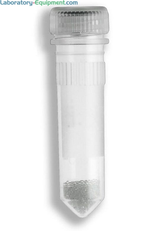 Small Beads are ideal for small samples, where as large beads are ideal for larger samples | 2826-02 displayed