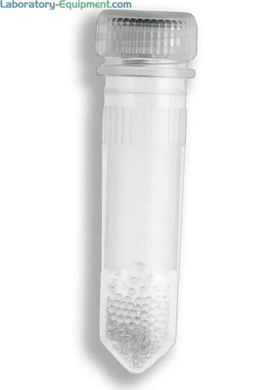 Small Beads are ideal for small samples, where as large beads are ideal for larger samples | 2826-03 displayed