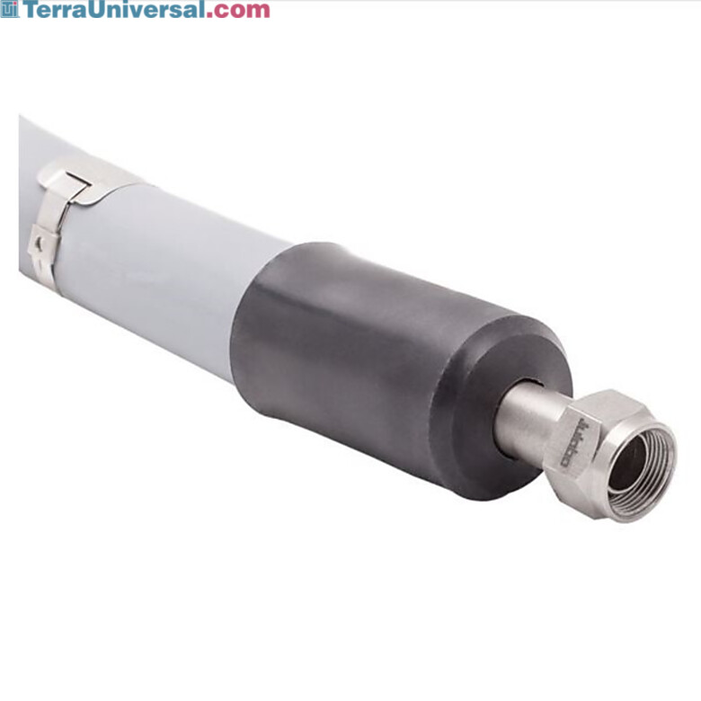 Single-Insulated (-50°C…+200°C) 0.5m, 1m, 1.5m, 3m Metal Tubing 2 fittings for M16x1 female for use with Circulators by Julabo, Qty. 2