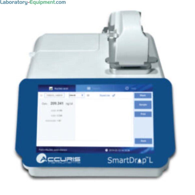 SmartDrop Nano L Spectrophotometer with an LED light source, silicon detector and fixed 0.5mm path length for basic DNA/RNA/protein quantification and purity  |  1017-50 displayed