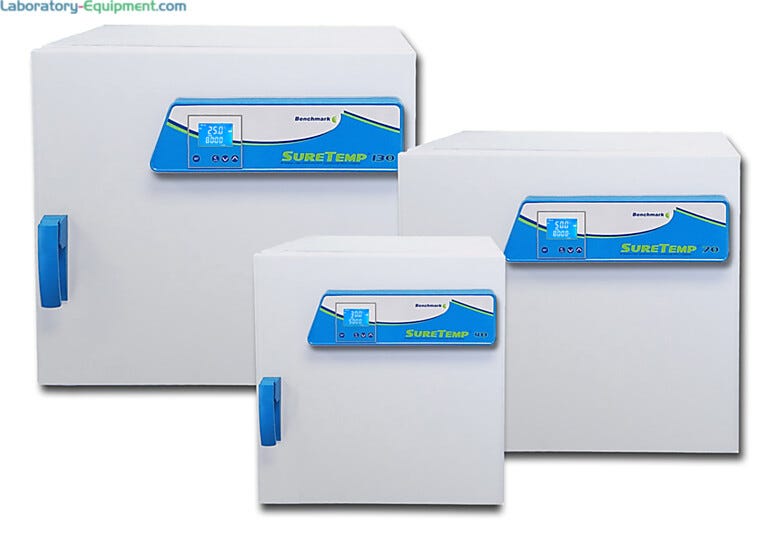 Economical SureTemp Digital Incubators in 40, 70 and 130 liter capacities in mechanical and gravity convection modes include two adjustable SS shelves | 2823-PP-08 displayed