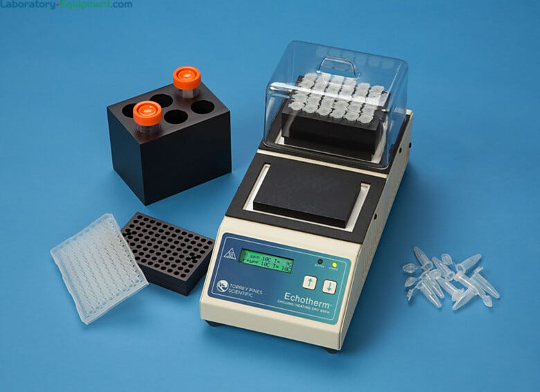 Two-Position Electronic Chilling/Heating Dry Baths feature fully independent temperature control plates (blocks and covers sold separately) | 5005-04 displayed