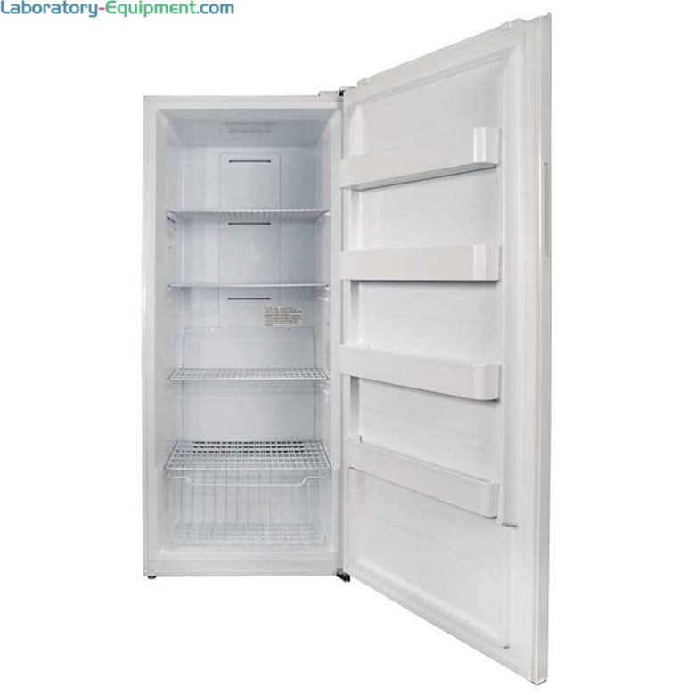 TSV20RPSA and TSV20FPSA Convertible Refrigerators/Freezers by Thermo Fisher Scientific include three adjustable shelves and four fixed door shelves  |  6708-PP-09 displayed