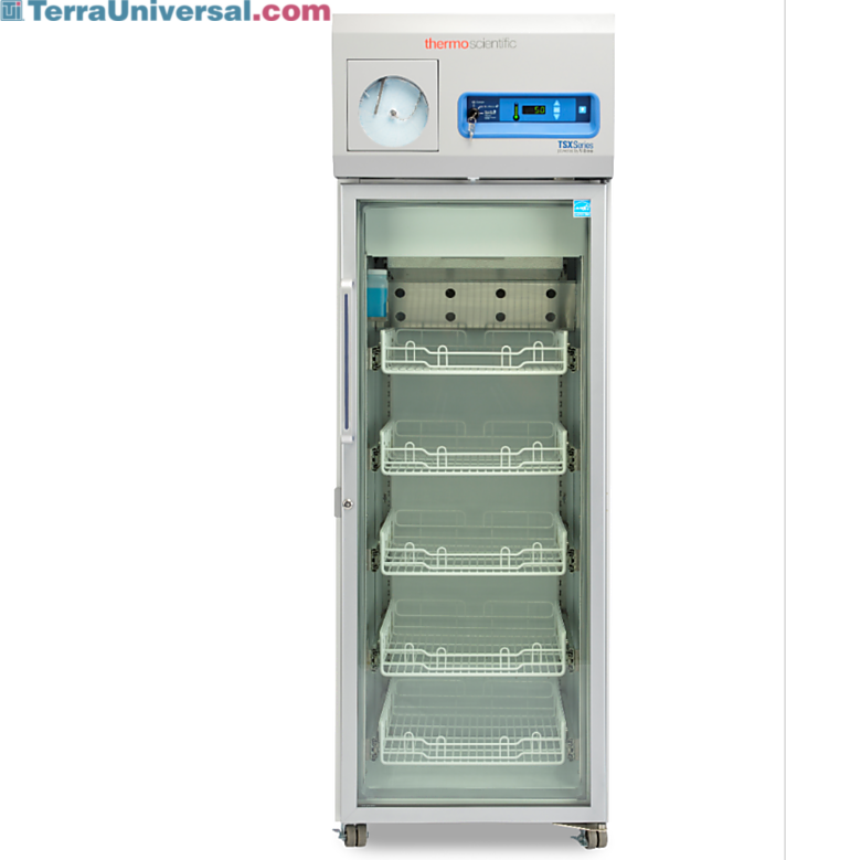 11.5 cu. ft. GMP Clean Room compliant model for pharma and vaccine storage detects usage patterns; shown with optional chart recorder  |  1621-20 displayed