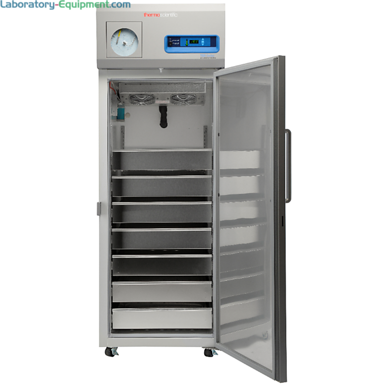 23.3 cu. ft. TSX -30°C auto defrost plasma freezer with chart recorder meets AABB and FDA requirements and includes stainless steel drawers that hold 532 boxes  |  1621-33 displayed