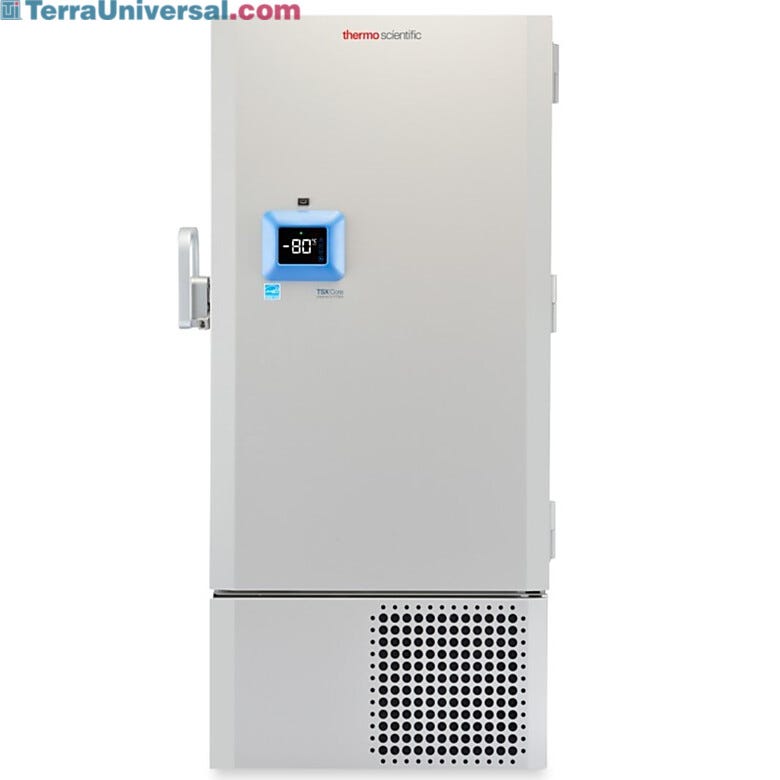 TSX50086CA Core -86°C ULT Freezer by Thermo Freezer Scientific with V-Drive, and a 24.1 cu. ft capacity accepts 20 racks and holds 500 2
