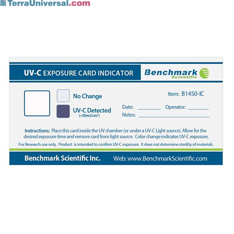 UVC Indicator Card B1450-IC for UVClave ultraviolet Chambers by Benchmark Scientific