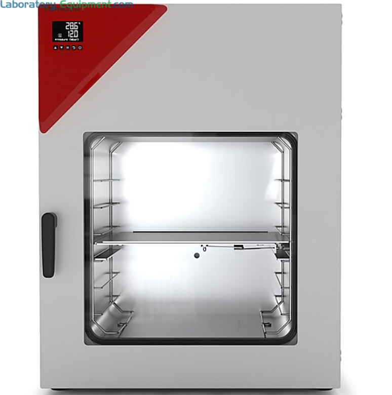 BINDER VD-115 4.2 cu. ft. Vacuum Drying Chamber provides fast, gentle drying of non-flammable solvents; includes one aluminum expansion rack