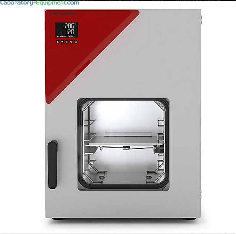BINDER VD-23 0.8 cu. ft. Vacuum Drying Chamber provides fast, gentle drying of non-flammable solvents; includes one aluminum expansion rack