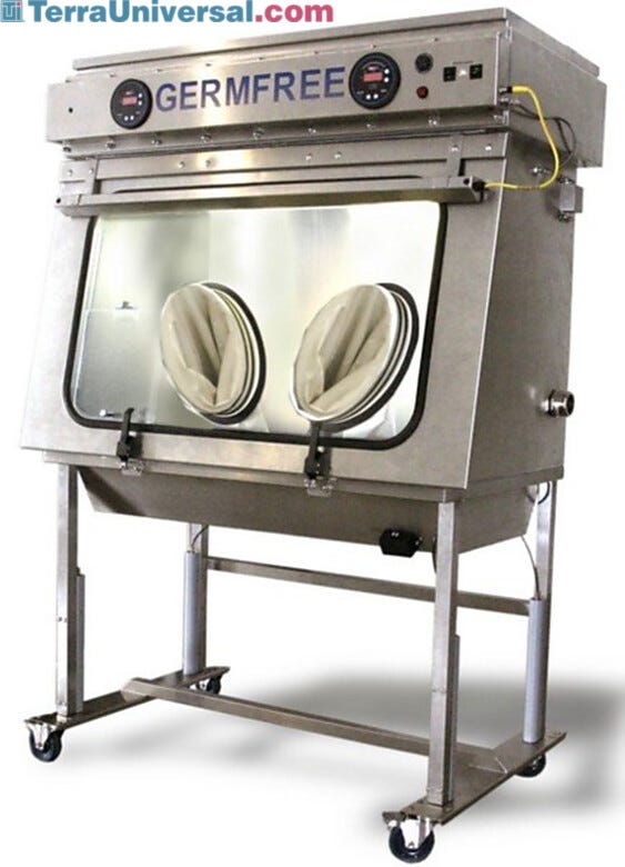VersaFlow Benchtop Laminar Flow Glovebox | 5607-19 displayed