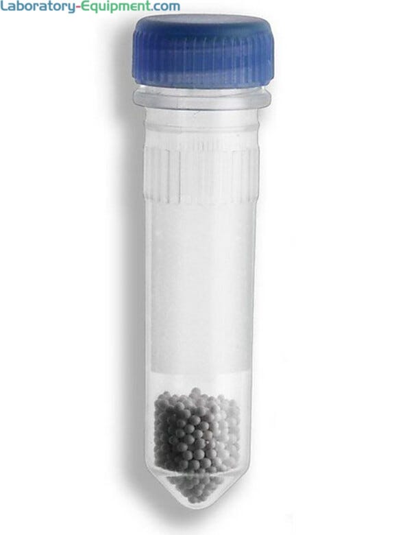 Small Beads are ideal for small samples, where as large beads are ideal for larger samples | 2826-06 displayed