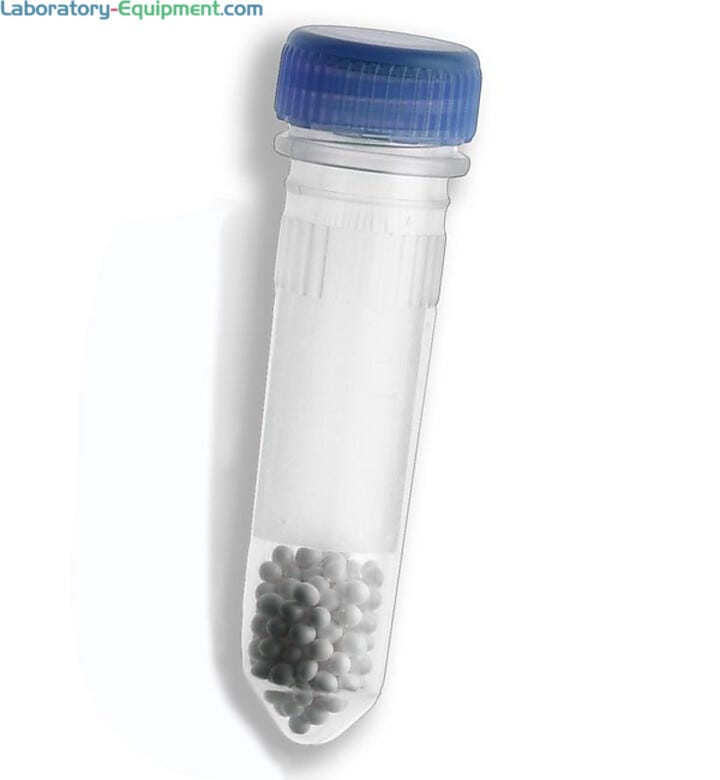 Small Beads are ideal for small samples, where as large beads are ideal for larger samples | 2826-07 displayed