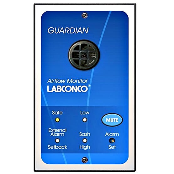 100-115V Guardian Digital Airflow Monitor with a 30 to 250 fpm by Labconco for use with Protector Premiere, XStream and XL fume hoods  |  3646-96 displayed