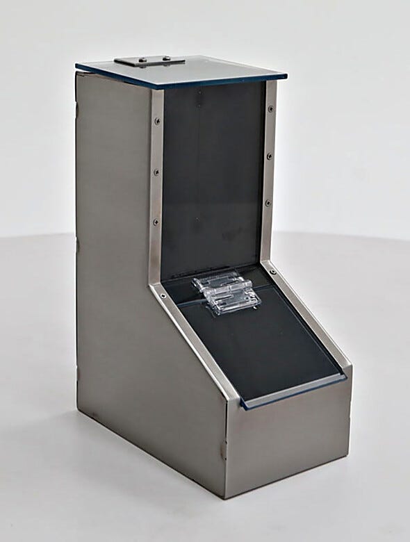 Stainless Steel Benchtop Dispenser  |  4952-28 displayed