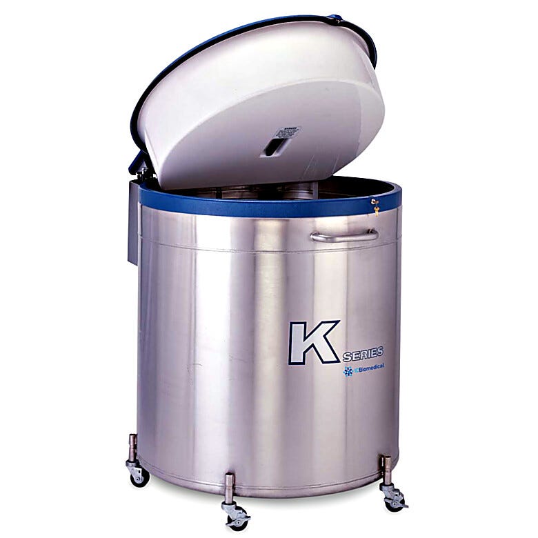 38K cryogenic storage units pack 590L of storage capacity into a single, space-efficient unit | 6900-65 displayed