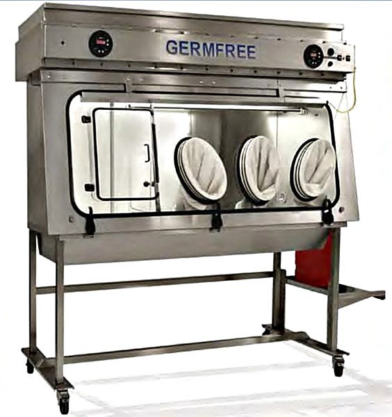 VersaFlow™ Benchtop Laminar Flow Glovebox meets USP-797 requirements for sterile compounding(shown with three glove ports)  |  5607-20 displayed