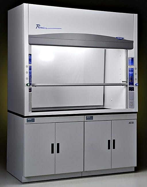 Shown: 6' Protector Premier Ductless Fume' Hood with optional service fixtures | 3649-33 displayed