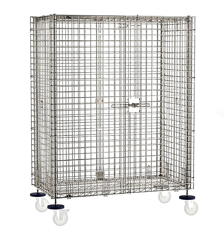 Designed for facilities that need storage to flex with them, this shelving unit transitions seamlessly from stationary to mobile with optional casters  |  2650-65 displayed