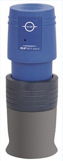 A 11 basic Analytical Mill for cutting and impact grinding of materials up to 6 Mohs includes a stainless steel beater and chamber  |  6926-01 displayed