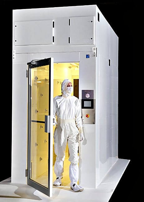 Air Tunnel shown in powder coated steel