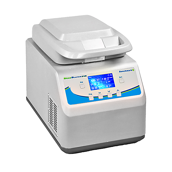 BeadBlaster 24R Refrigerated Microtube Homogenizers by Benchmark Scientific with a 24 x 2.0ml tubes capacity and a temperature range of -10°C to ambient  |  2815-PP-05 displayed