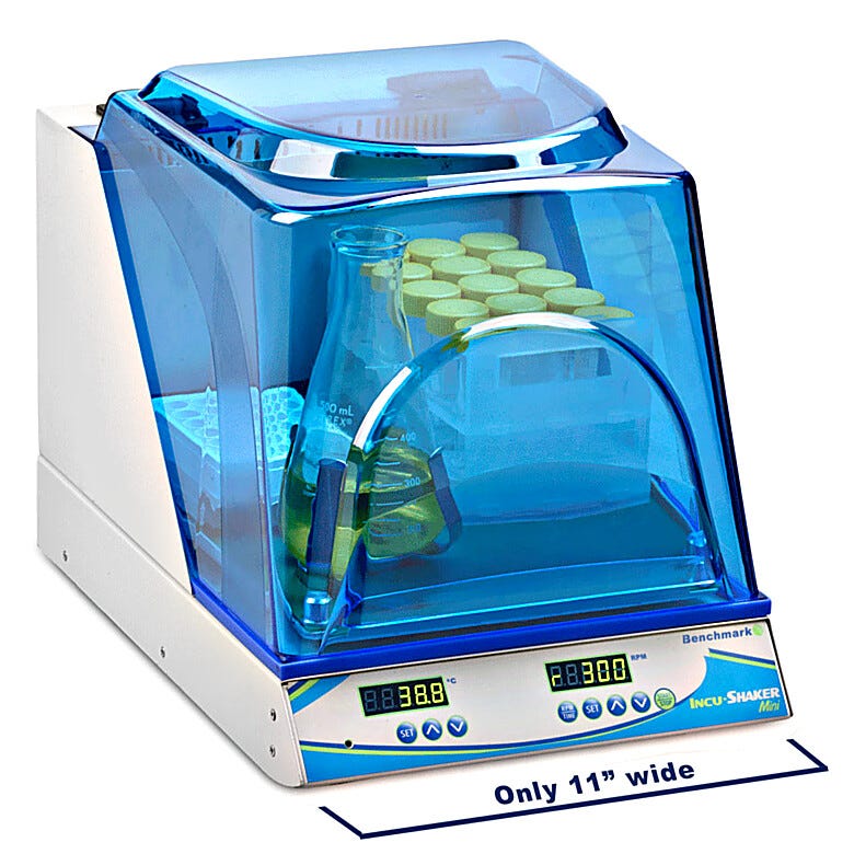 Benchmark Scientific’s Incu-Shaker™ Mini measures only 11