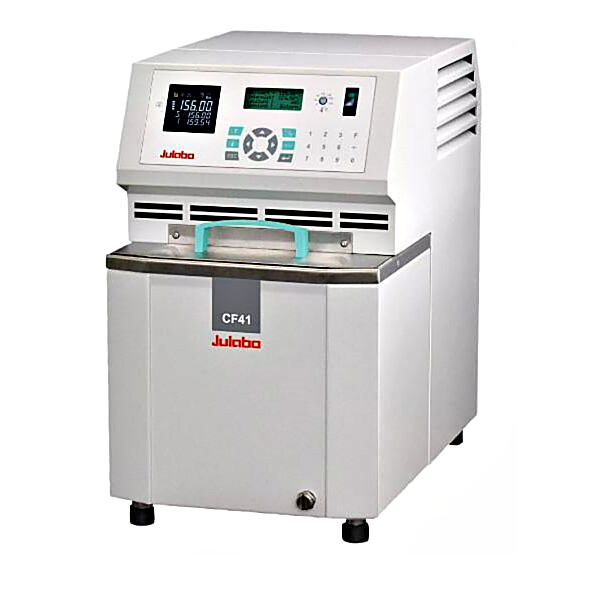 High-Tech CF41 Cryo-Compact Circulator by Julabo with a -40°C to +200°C temperature range, a 5.5L capacity, and up to 26L/min flow rate for demanding applicatio  |  2540-07 displayed