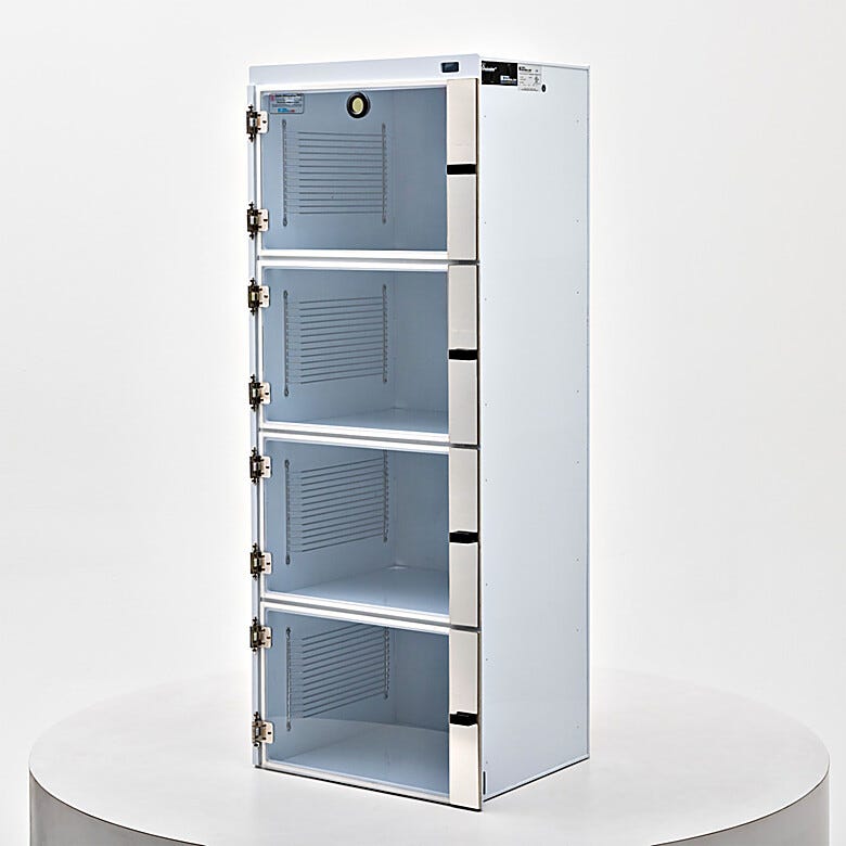 Four Chambers, Acid-Resistant Low Particle ValuLine® Desiccator
