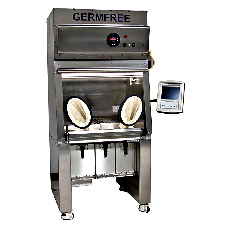 Germfree’s Radiopharmacy Compounding Aseptic Containment Isolators feature lead-shielding around the ISO 5 workspace | 5607-22 displayed
