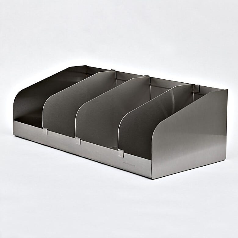 Wall-Mounted; Open BioSafe® Stainless Steel Modular Storage Unit; 24