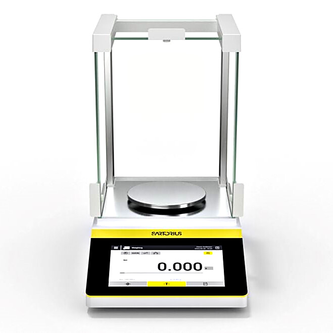Economical Quintix Pro Milligram Lab Balances by Sartorius with a 320 g to 1500 g weighing capacity, 1 mg readability and an integrated applications program