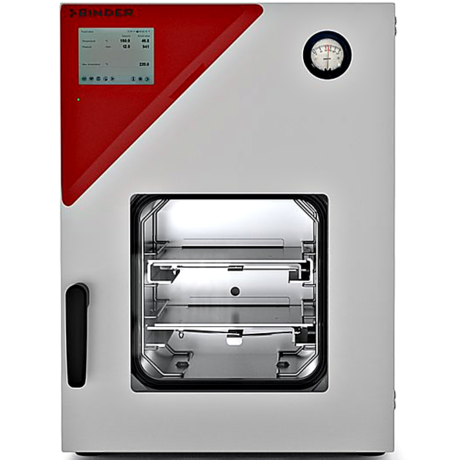 Explosion-proof 0.8 cu. ft. VDL-23 Vacuum Drying Chamber with ATEX-compliant safety feature ideal for drying flammable solvents; includes 2 expansion racks