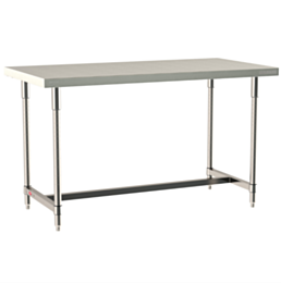 Metro TableWorx Mobile-Ready Work Table All 304 Stainless Steel I-Frame 24