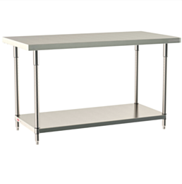 Metro TableWorx Mobile-Ready Work Table All 304 Stainless Steel Under Shelf and Components 36